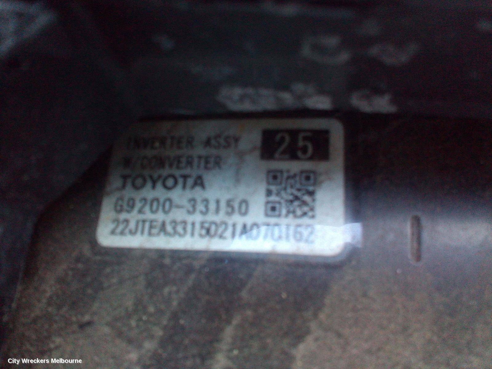 TOYOTA CAMRY INVERTER, HYBRID INVERTER, AXVH71, 09/2017 ONWARDS