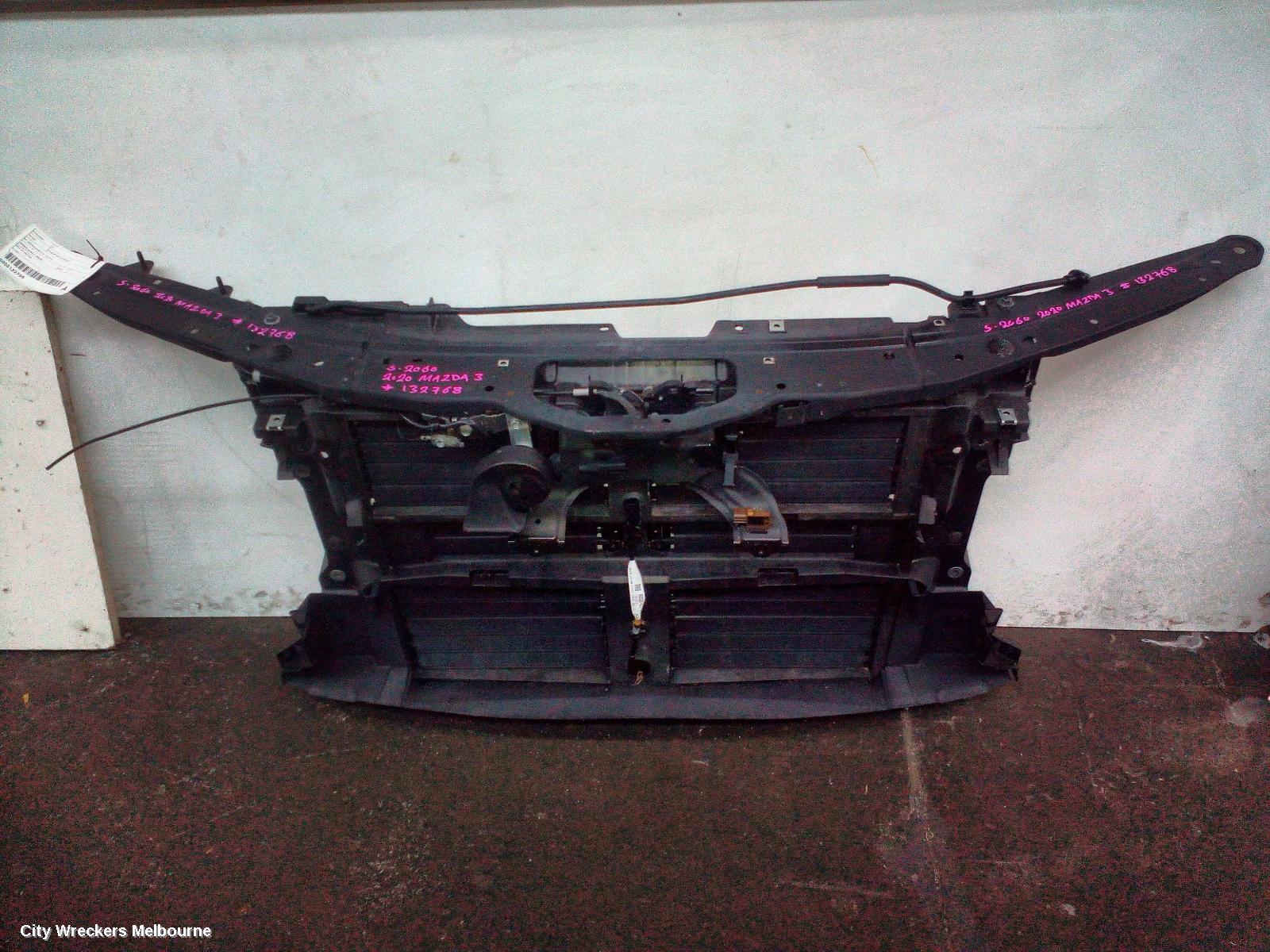 MAZDA 3 RADIATOR SUPPORT, BP, SEDAN/HATCH, 03/2019 ONWARDS