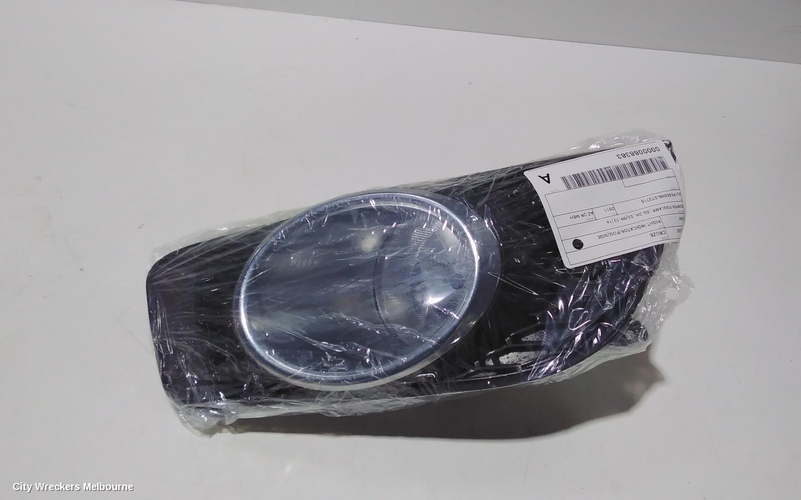 HOLDEN CRUZE RIGHT INDICATOR/FOG/SIDE, BUMPER FOGLAMP, JG-JH, 03/2009 - 12/2014