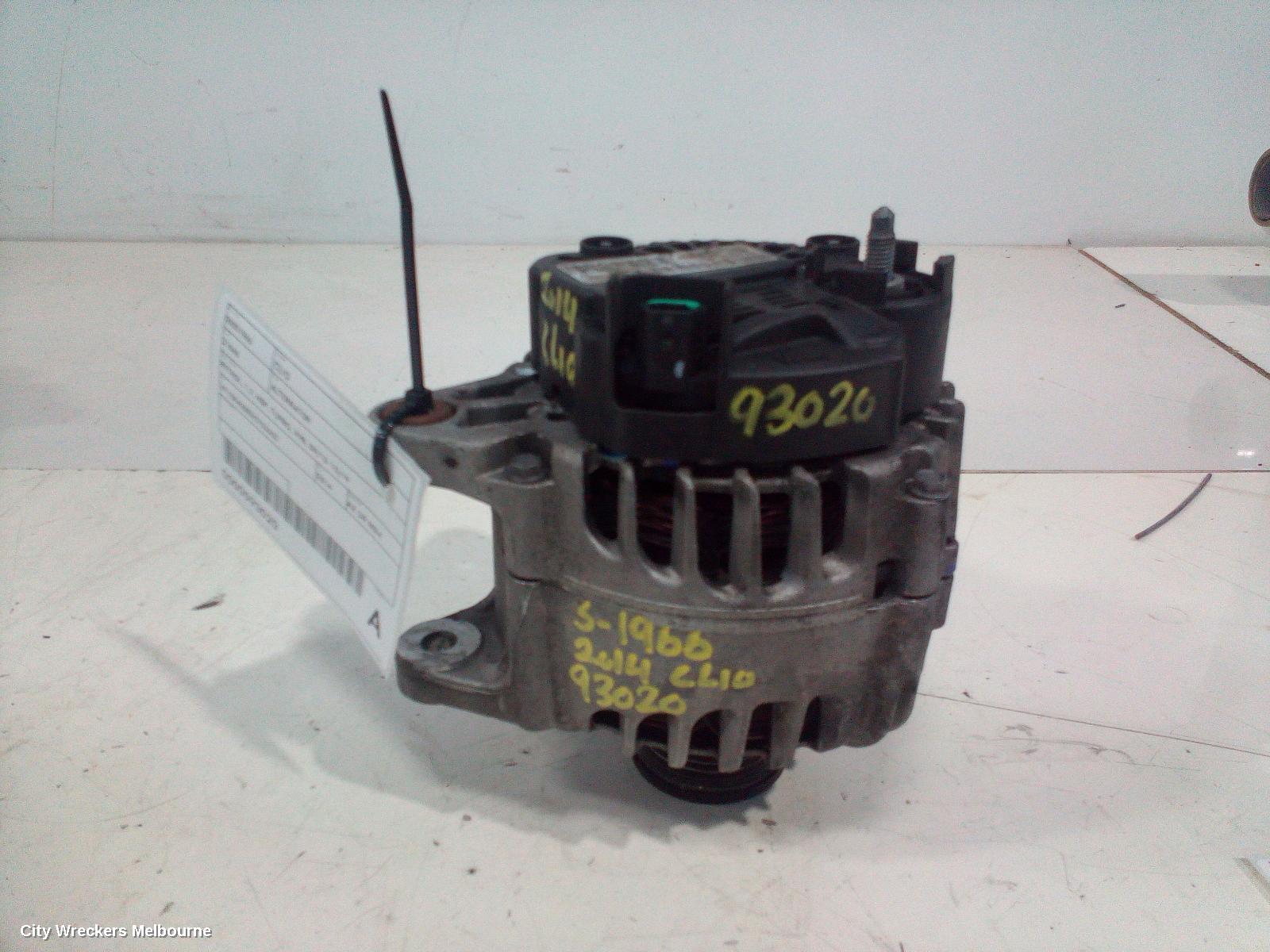 RENAULT CLIO ALTERNATOR, PETROL, 1.2, H5F, TURBO, X98, 09/2013 - 10/2019
