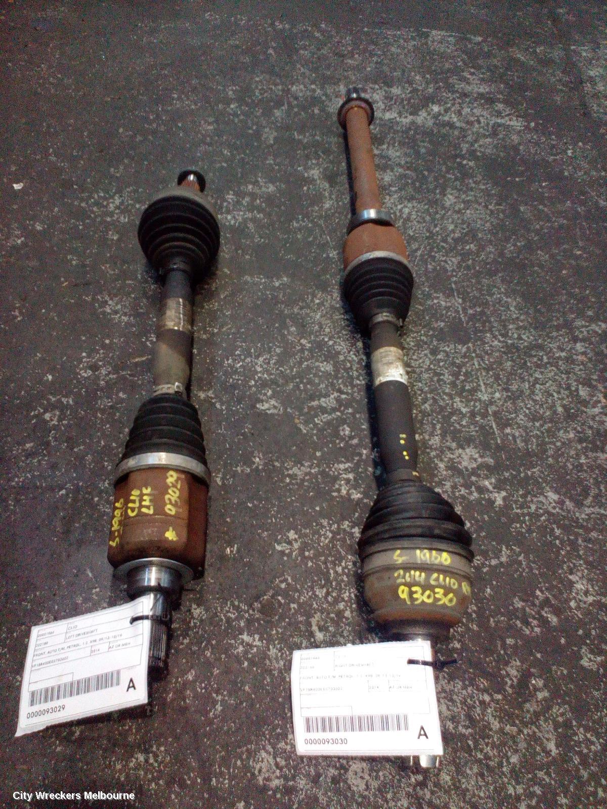 RENAULT CLIO RIGHT DRIVESHAFT, FRONT, AUTO T/M, PETROL, 1.2, X98, 09/2013 - 10/2019