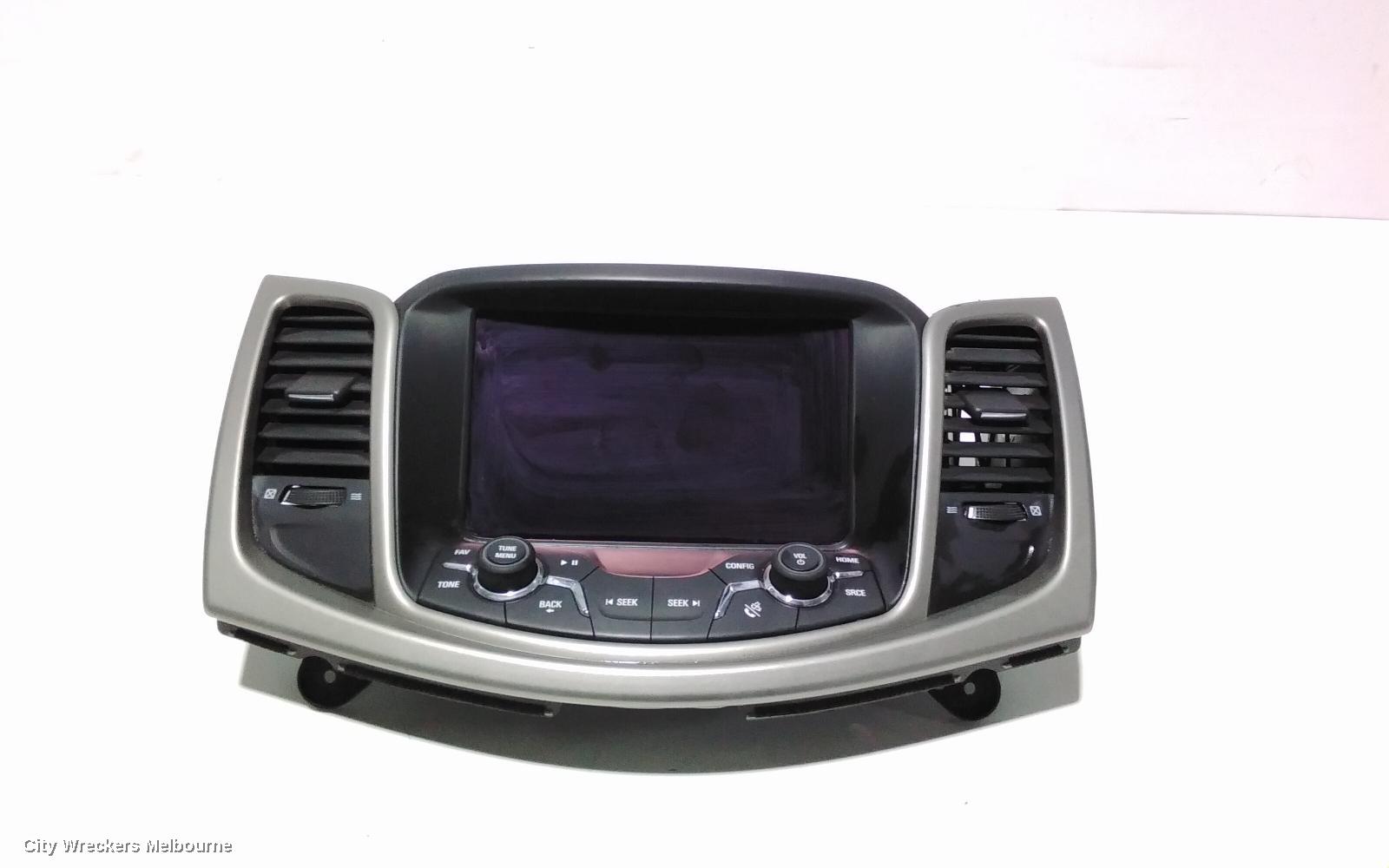 HOLDEN COMMODORE RADIO/CD/DVD/SAT/TV, DASH RADIO CONTROL PANEL/CONTROL UNIT ONLY, NON SAT NAV TYPE, VF, 05/2013 - 12/2017