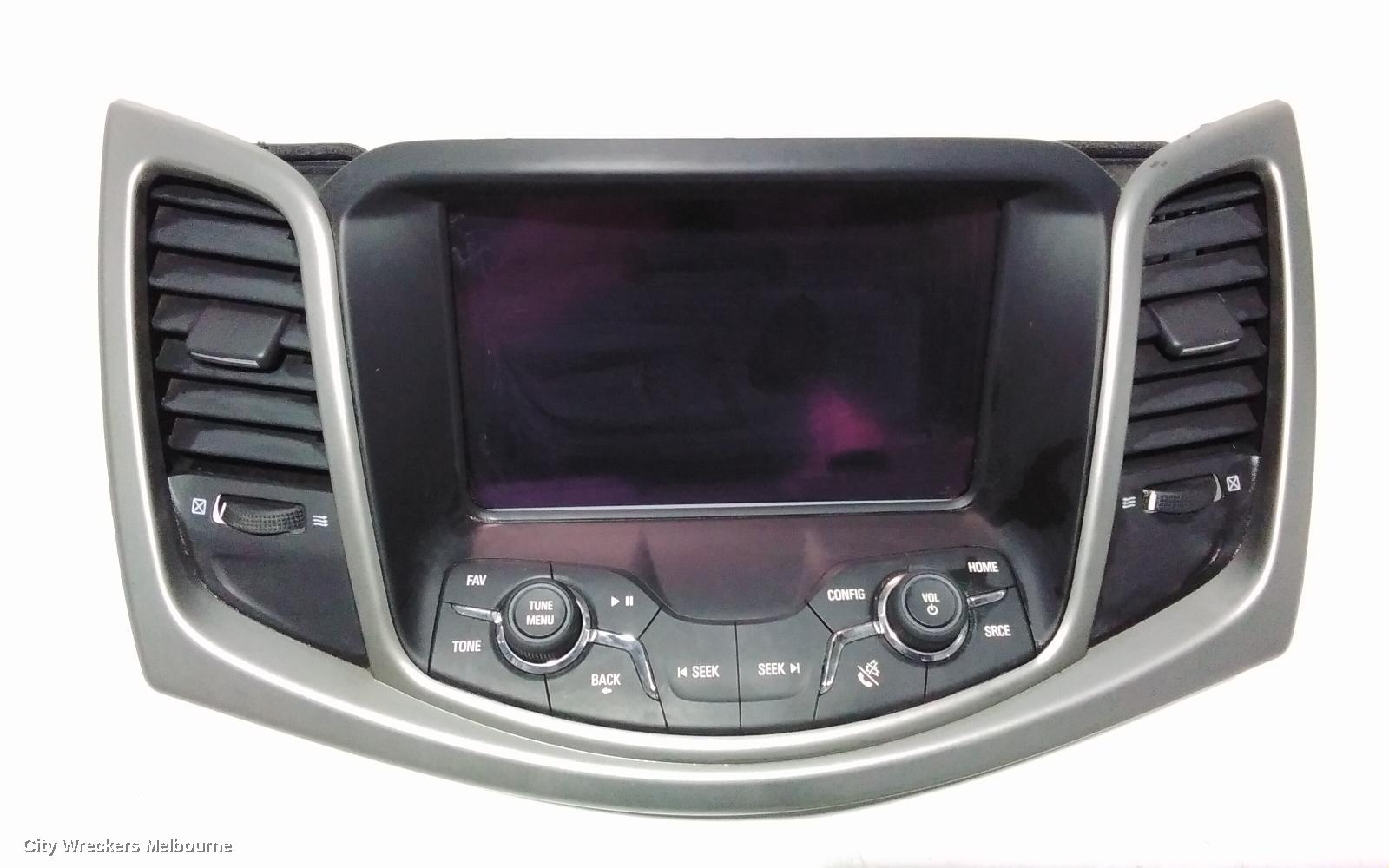 HOLDEN COMMODORE RADIO/CD/DVD/SAT/TV, DASH RADIO CONTROL PANEL/CONTROL UNIT ONLY, NON SAT NAV TYPE, VF, 05/2013 - 12/2017