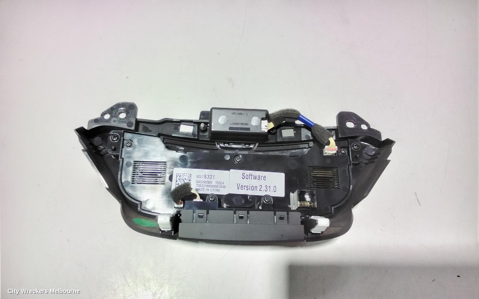 HOLDEN COMMODORE HEATER/AC CONTROLS, VF, 05/2013 - 12/2017
