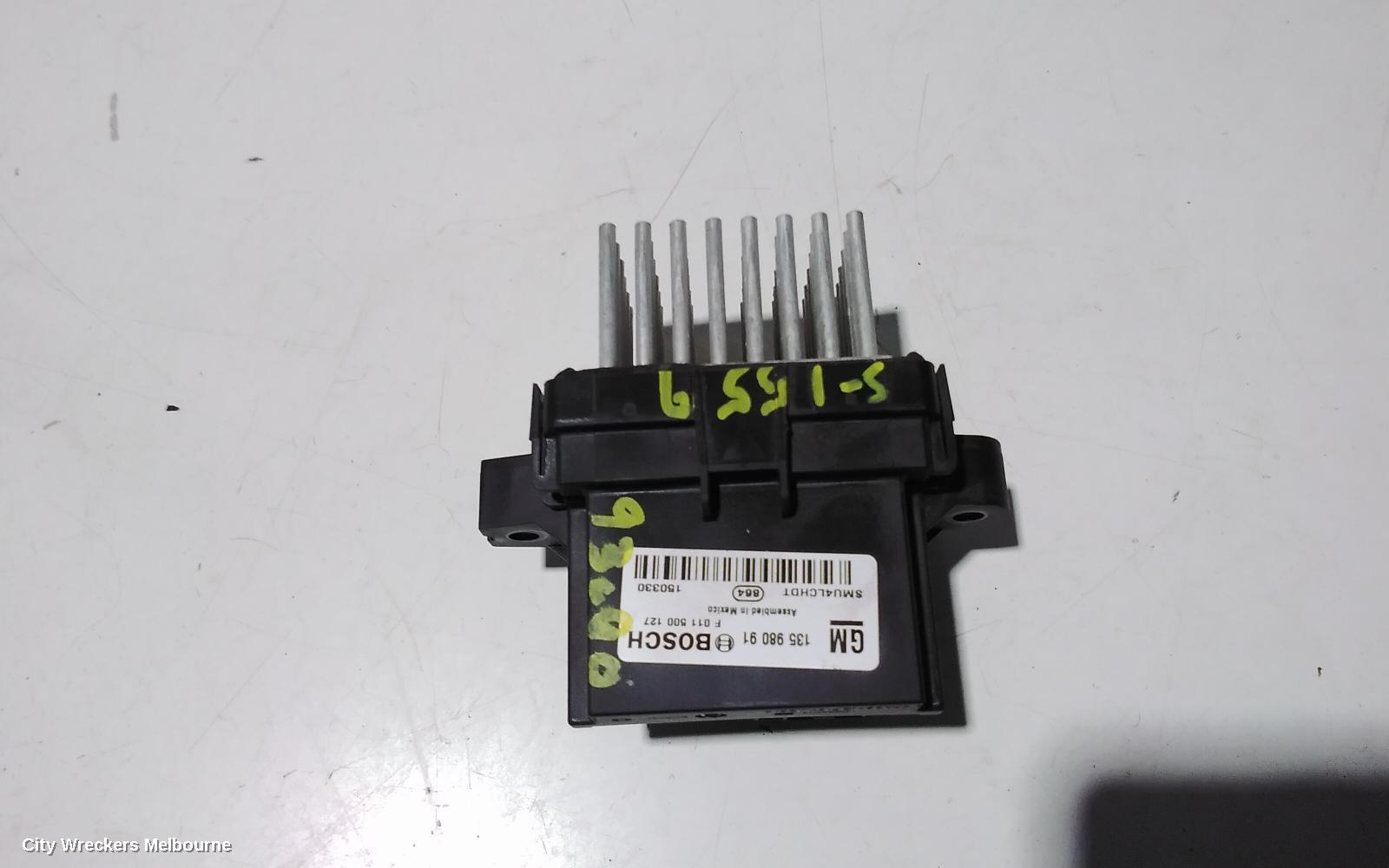 HOLDEN COMMODORE FAN SPEED RESISTOR, VF, STANDARD TYPE, 05/2013 - 12/2017