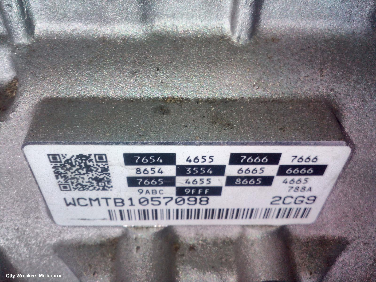 KIA STINGER TRANS/GEARBOX, AUTO, PETROL, 2.0, G4KL, TURBO, CK, 06/2017 ONWARDS
