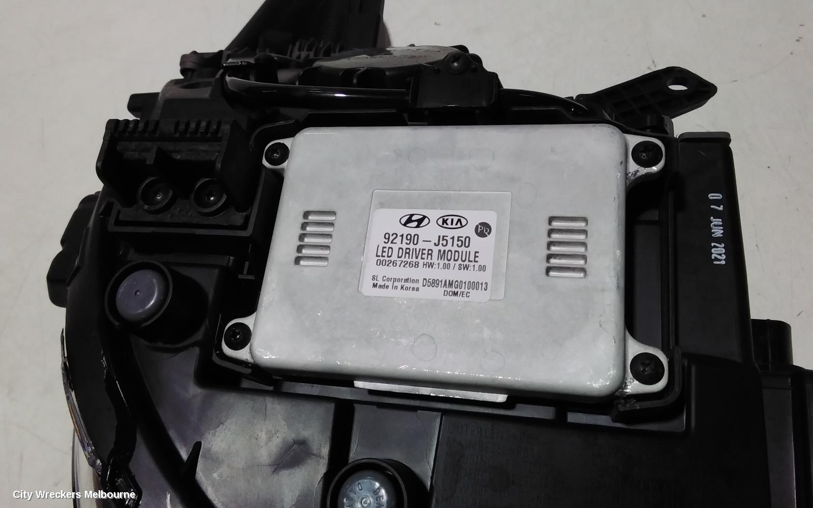 KIA STINGER LEFT HEADLAMP, CK, LED TYPE, 200S/330S, 01/2021 ONWARDS