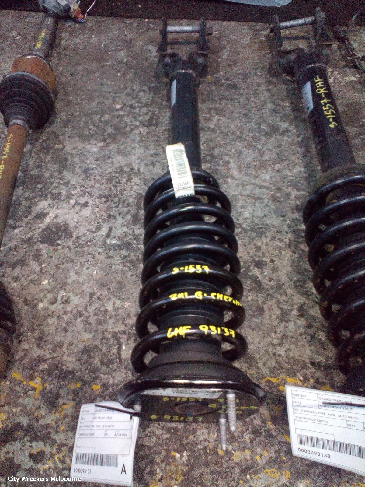 JEEP GRANDCHEROKEE LEFT FRONT STRUT, WK, STANDARD TYPE, 4WD, 10/2010 - 09/2016