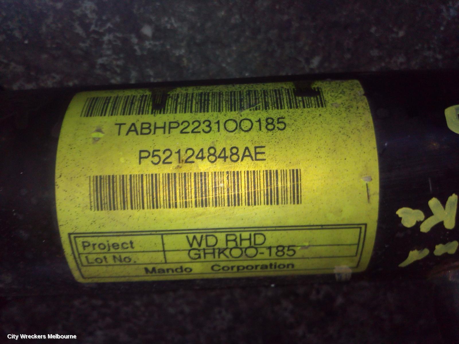 JEEP GRANDCHEROKEE STEERING BOX/RACK, STEERING RACK, WK, HYDRAULIC TYPE ONLY, NON SRT8, 10/2010 - 03/2013