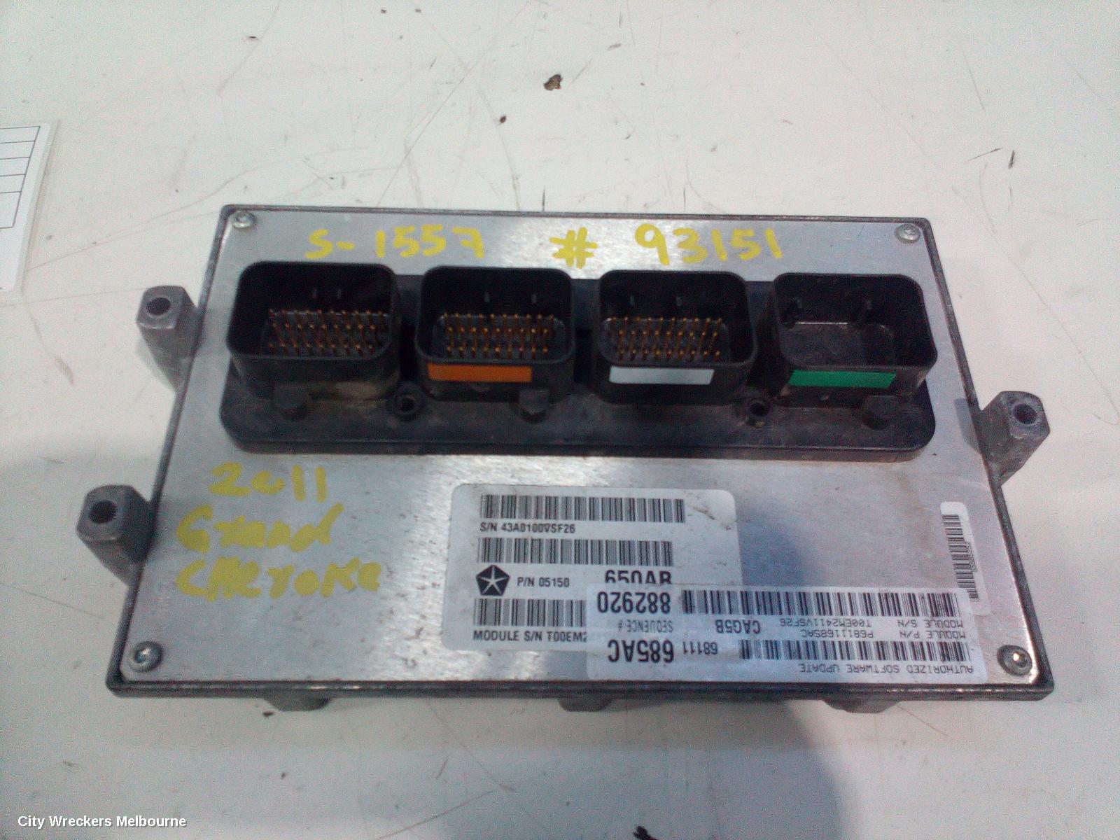 JEEP GRANDCHEROKEE ECU, ENGINE ECU, 3.6, PETROL, ECU ONLY, WK, 10/2010 ONWARDS