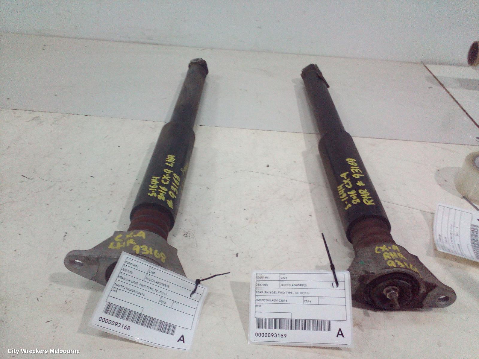 MAZDA CX9 SHOCK ABSORBER, REAR (RH SIDE), FWD TYPE, TC, 07/2016 ONWARDS