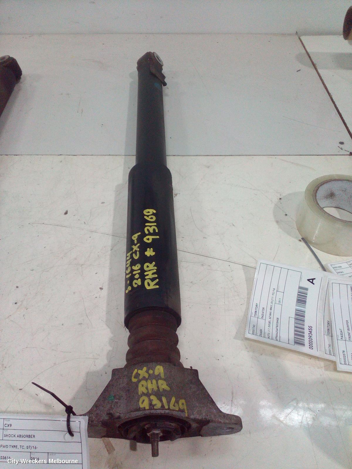 MAZDA CX9 SHOCK ABSORBER, REAR (RH SIDE), FWD TYPE, TC, 07/2016 ONWARDS