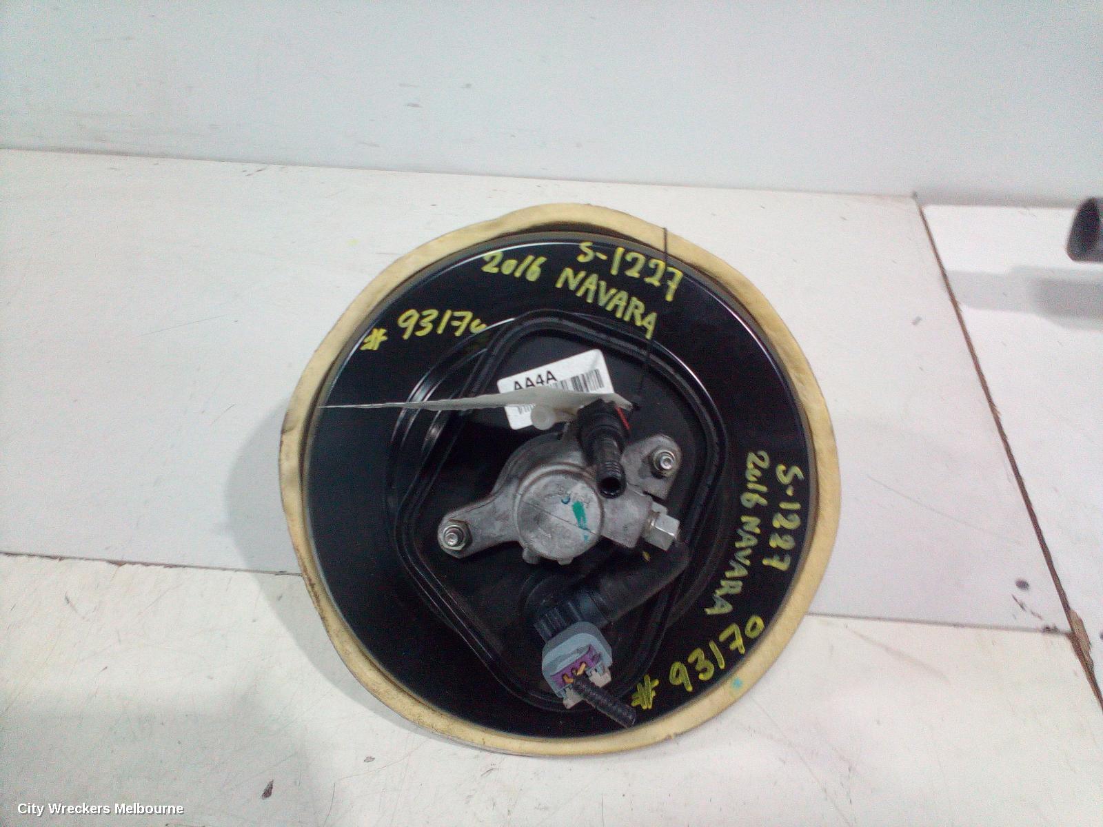 NISSAN NAVARA BRAKE BOOSTER, DIESEL, 2.3, YS23DDT, SINGLE TURBO, RX, 05/2015 ONWARDS