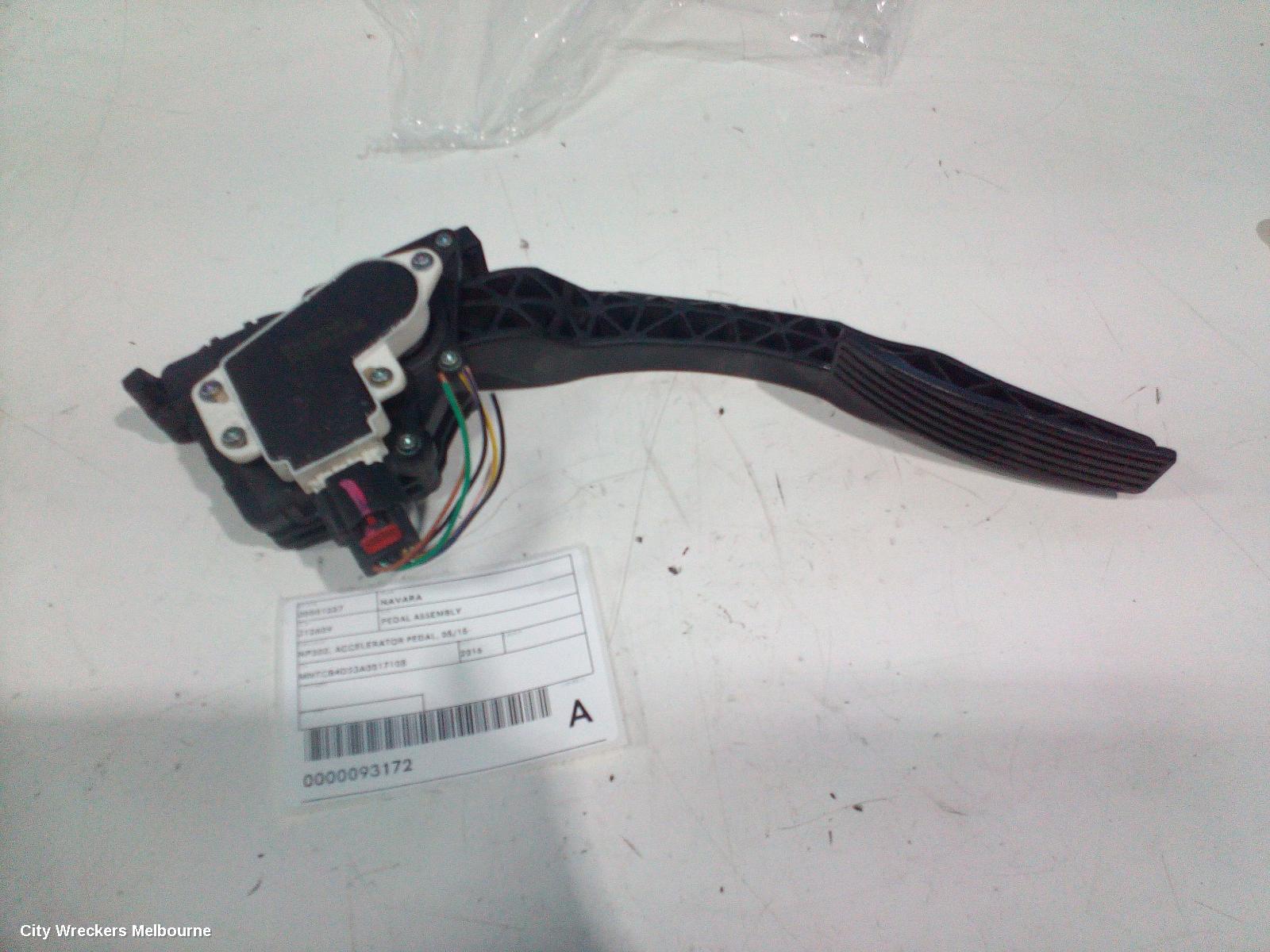 NISSAN NAVARA PEDAL ASSEMBLY, NP300, ACCELERATOR PEDAL, 05/2015 ONWARDS
