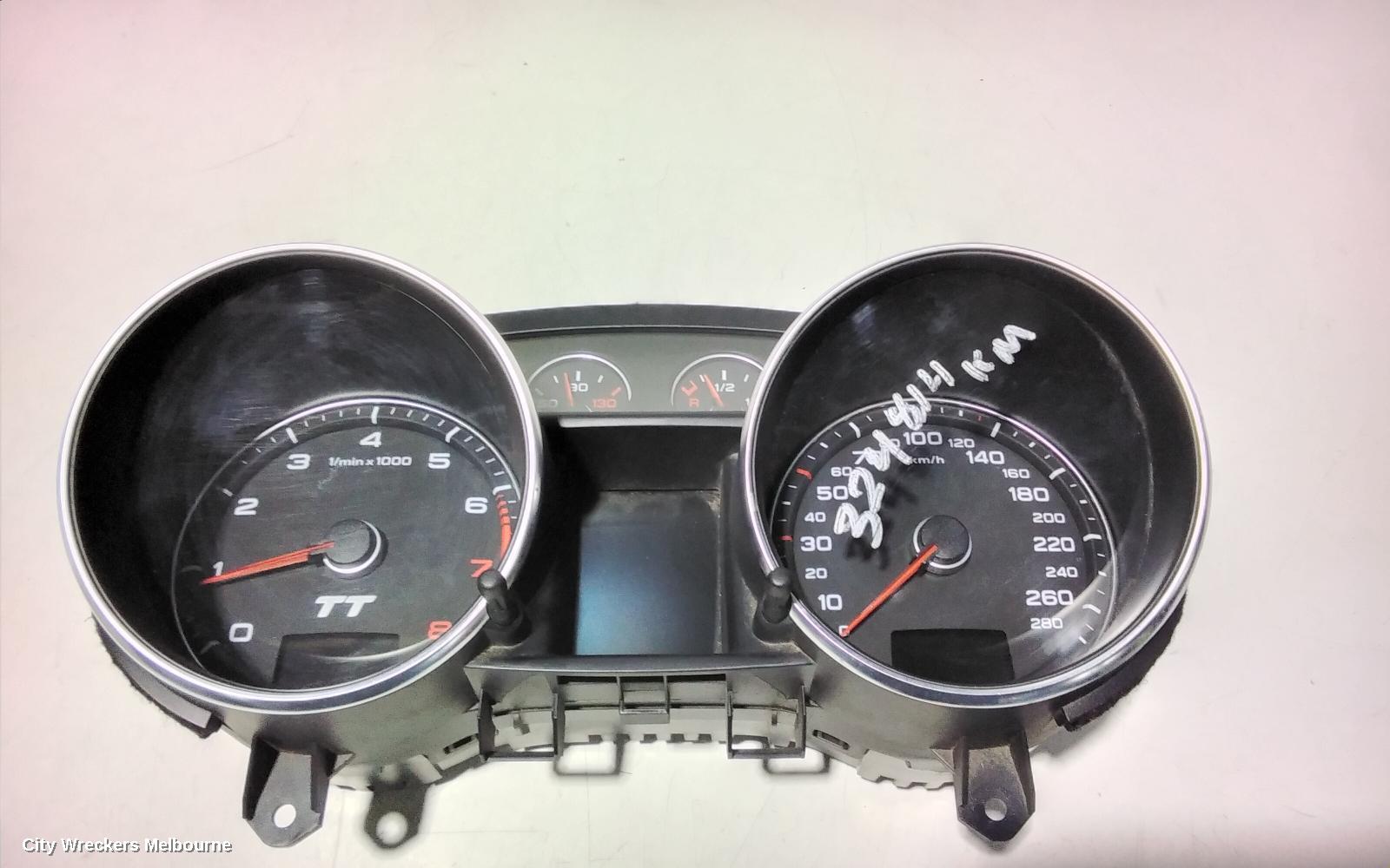 AUDI TT INSTRUMENT CLUSTER, PETROL, AUTO T/M, 8J, 09/2006 - 12/2014