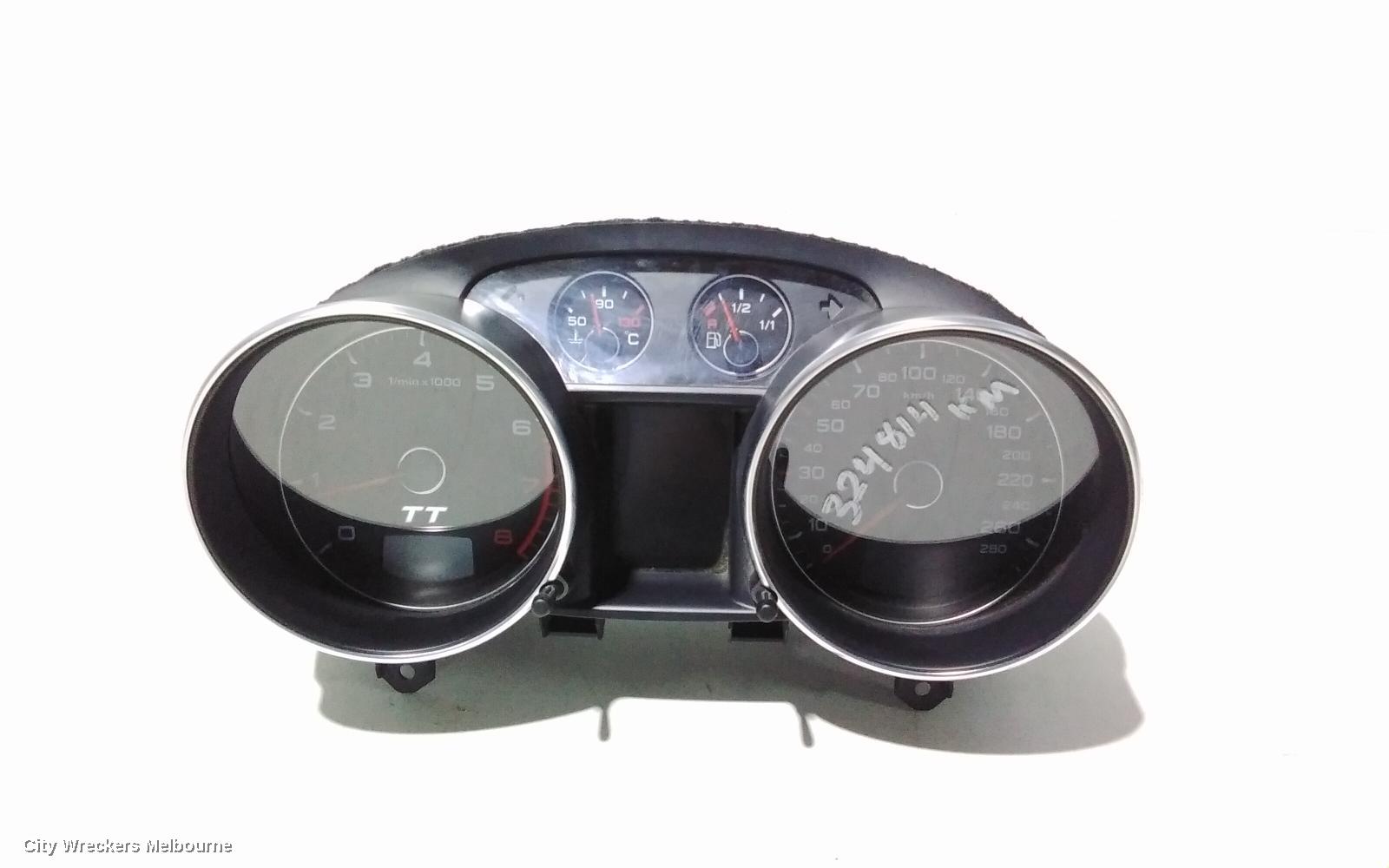 AUDI TT INSTRUMENT CLUSTER, PETROL, AUTO T/M, 8J, 09/2006 - 12/2014