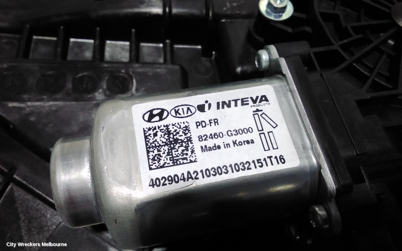 HYUNDAI I30 RIGHT FRONT WINDOW REG/MOTOR, PD, HATCH, DOOR REG ASSY (REG AND MOTOR), 03/2017 ONWARDS