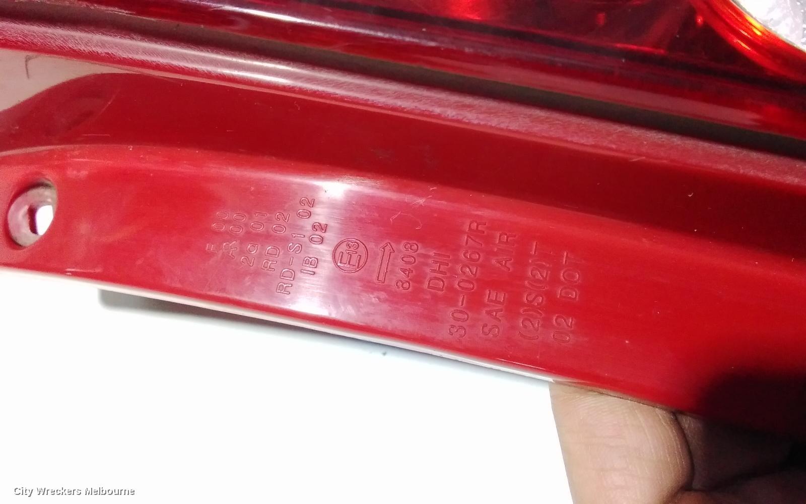 HOLDEN BARINA RIGHT TAILLIGHT, TK, HATCH, 07/2008 - 12/2012
