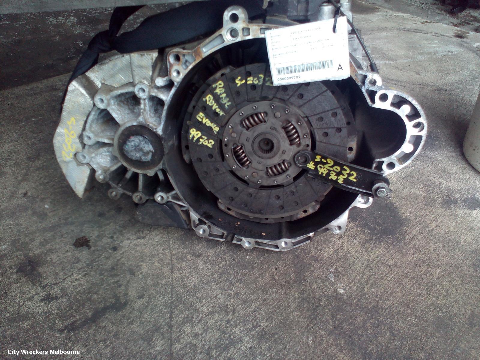 LAND ROVER RANGEROVER EVOQUE TRANS/GEARBOX, MANUAL, AWD, DIESEL, 2.2, TURBO, 6 SPEED, L538, 11/2011 - 08/2015