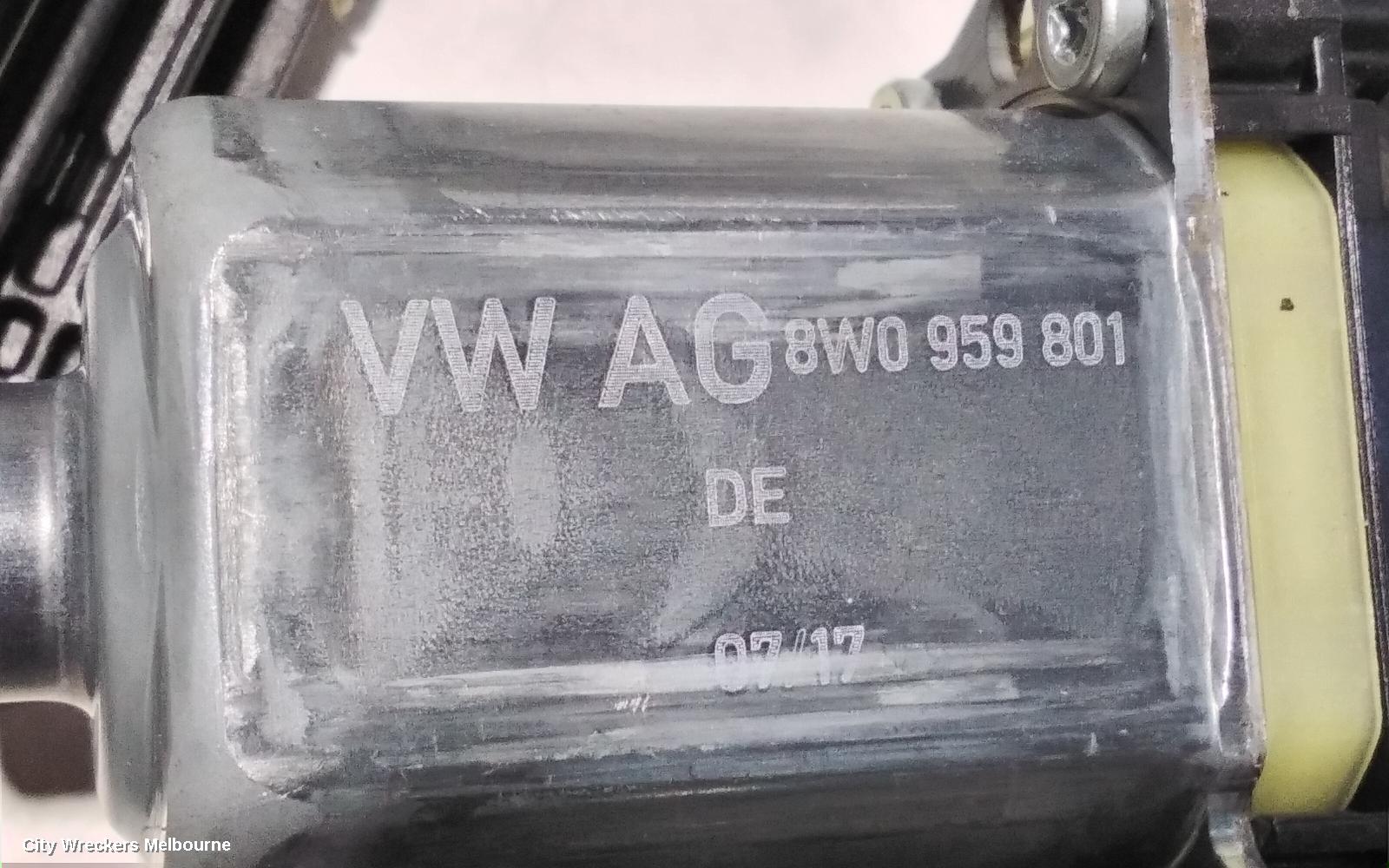 AUDI Q7 RIGHT REAR WND REG/MOTOR, 4M, 07/2015 ONWARDS