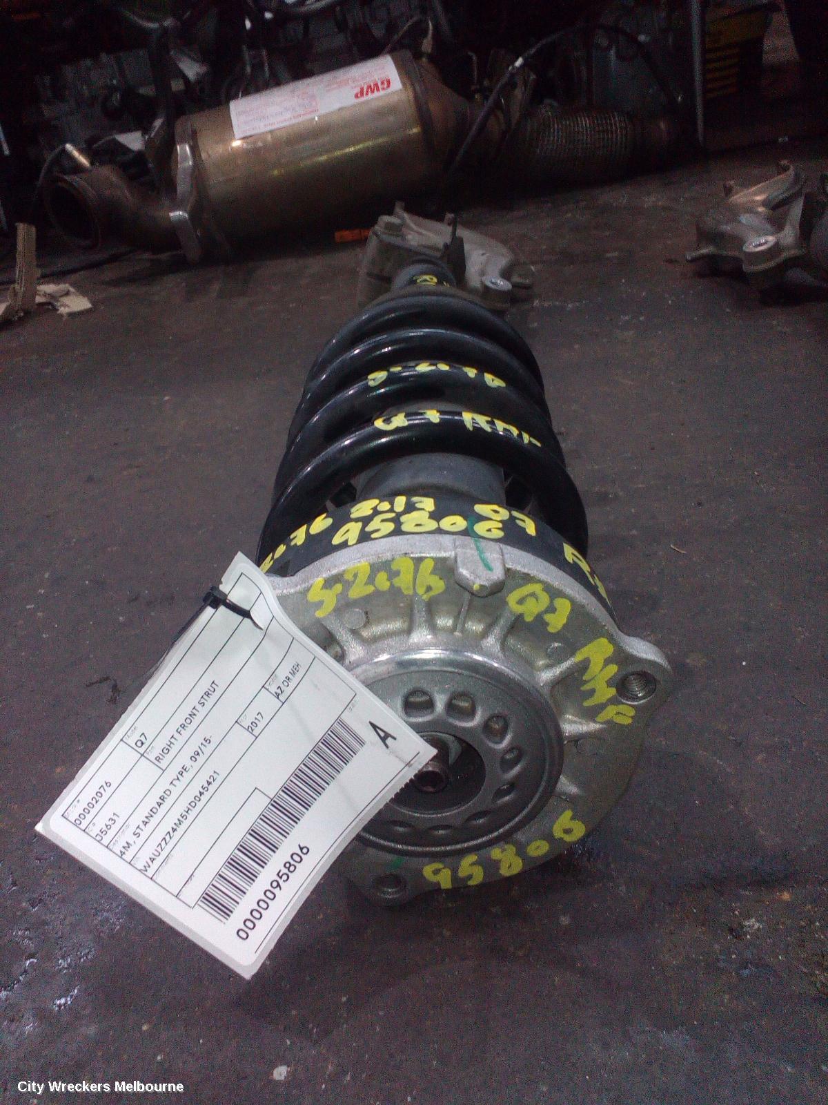 AUDI Q7 RIGHT FRONT STRUT, 4M, STANDARD TYPE, 09/2015 ONWARDS