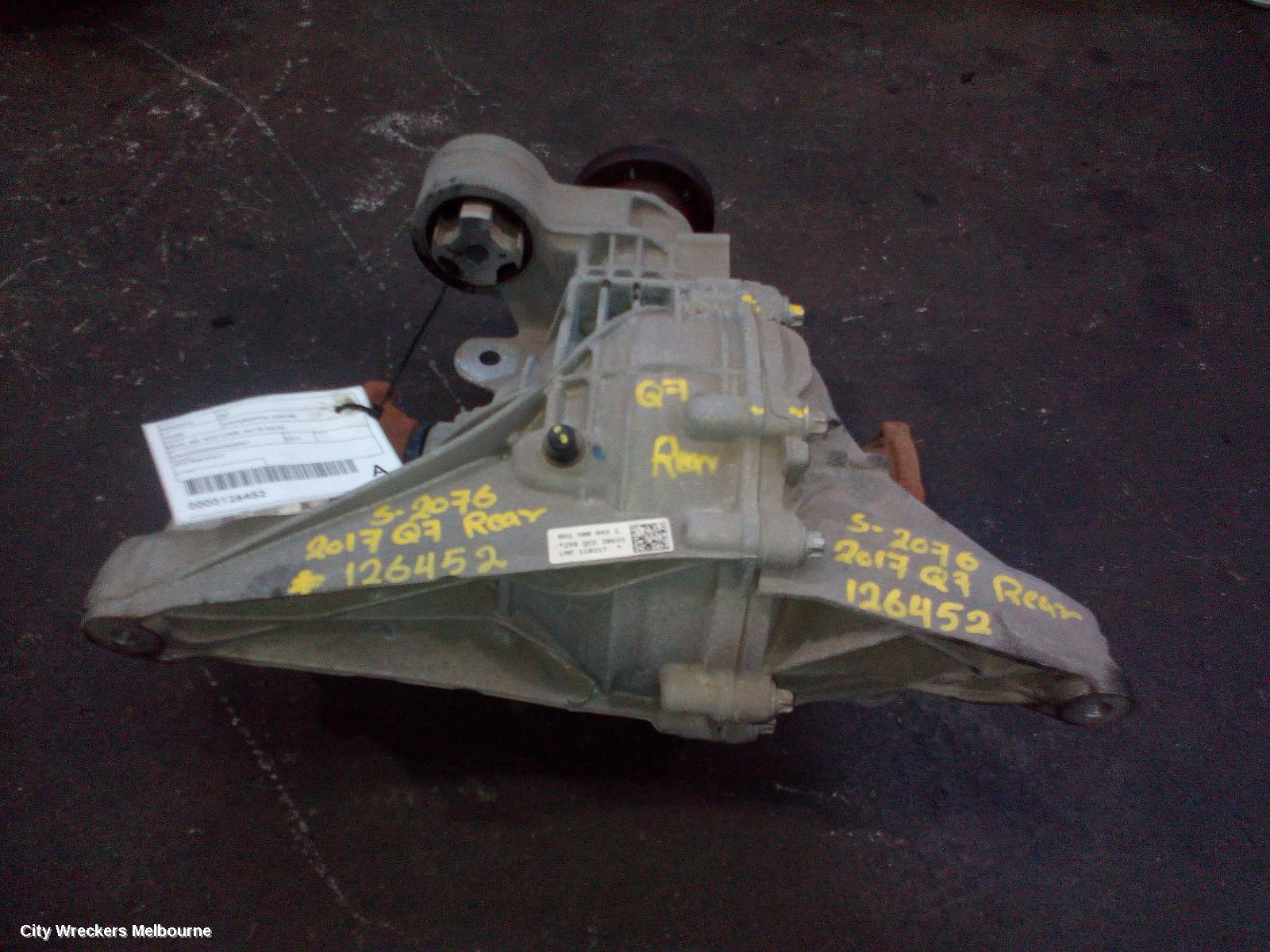 AUDI Q7 DIFFERENTIAL CENTRE, REAR, 4M, QCD CODE, 09/2015 - 03/2020