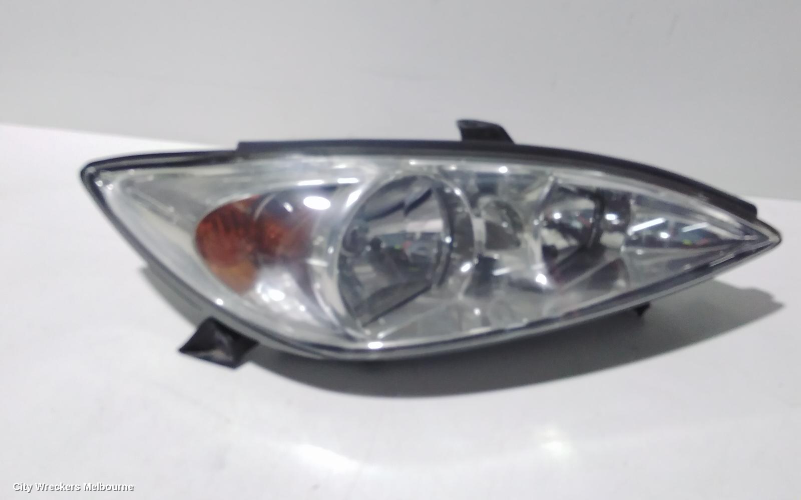 TOYOTA CAMRY RIGHT HEADLAMP, SK36, ALTISE/ATEVA/AZURA, CHROME INSERT TYPE, 08/2002 - 09/2004
