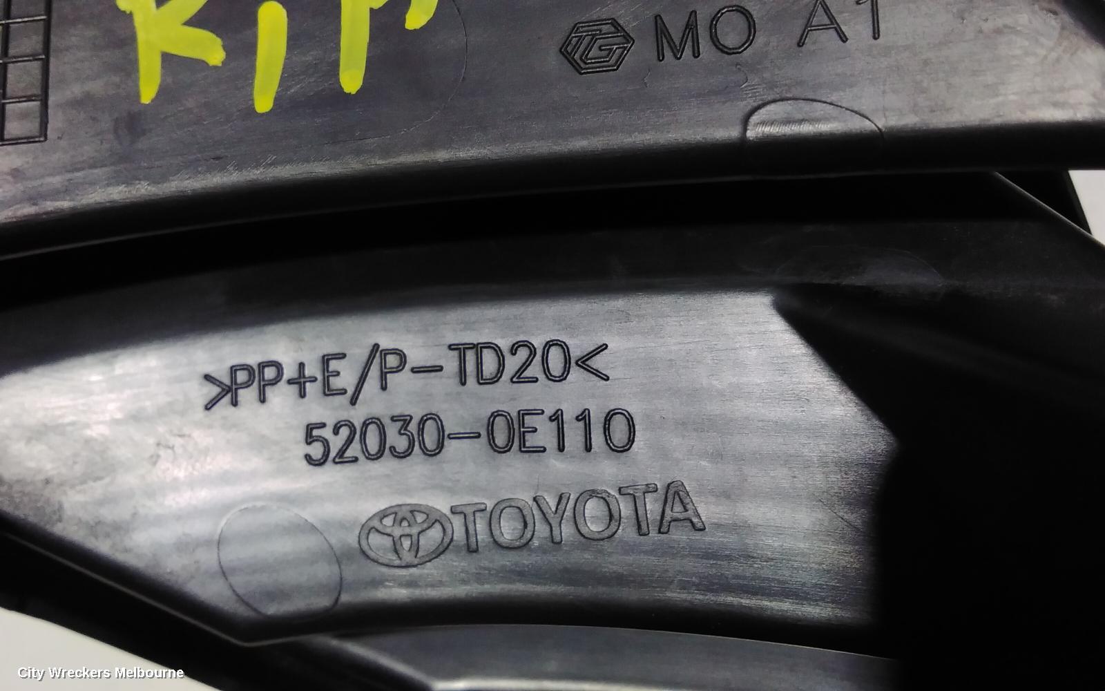 TOYOTA KLUGER RIGHT INDICATOR/FOG/SIDE, BUMPER FOGLAMP, LED TYPE, XU70 SERIES, 03/2021 ONWARDS