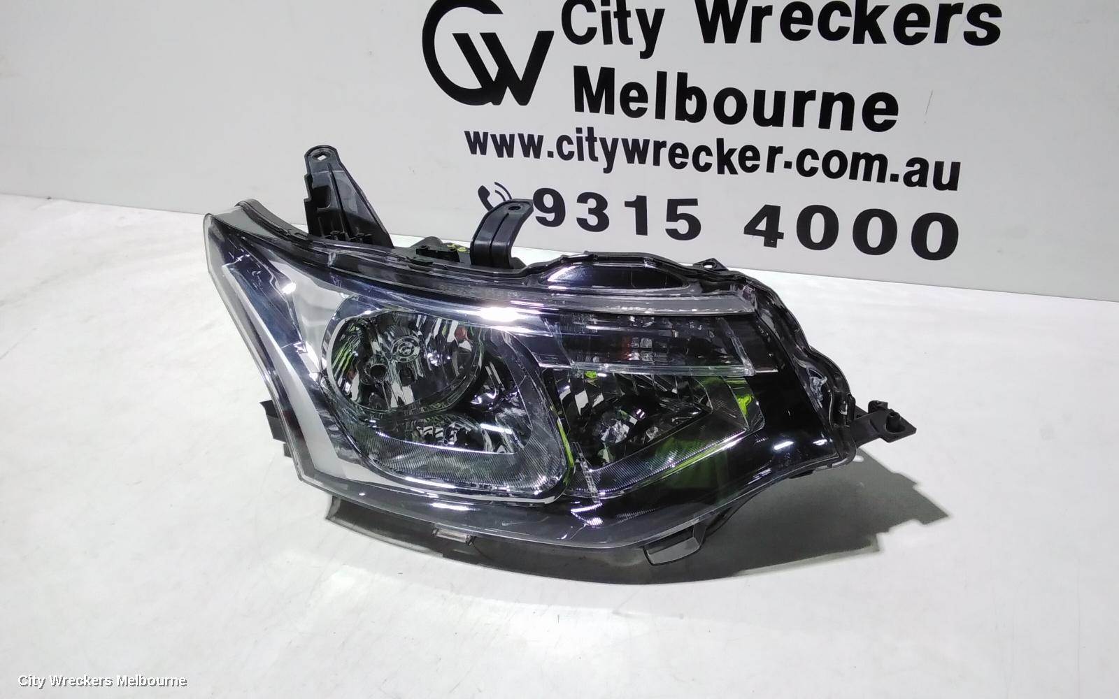 MITSUBISHI OUTLANDER RIGHT HEADLAMP, ZJ, HALOGEN, 10/2012 - 03/2015