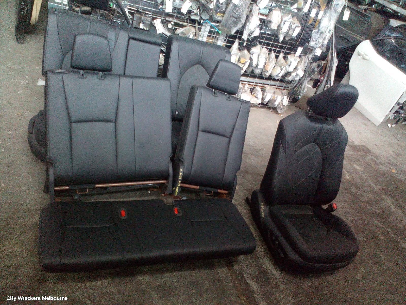 TOYOTA KLUGER COMPLETE INTERIOR, AXUH78/GSU70/GSU75, GX, LEATHERETTE, BLACK, 03/2021 ONWARDS