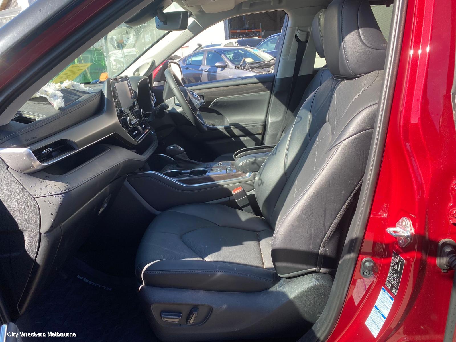TOYOTA KLUGER COMPLETE INTERIOR, AXUH78/GSU70/GSU75, GX, LEATHERETTE, BLACK, 03/2021 ONWARDS