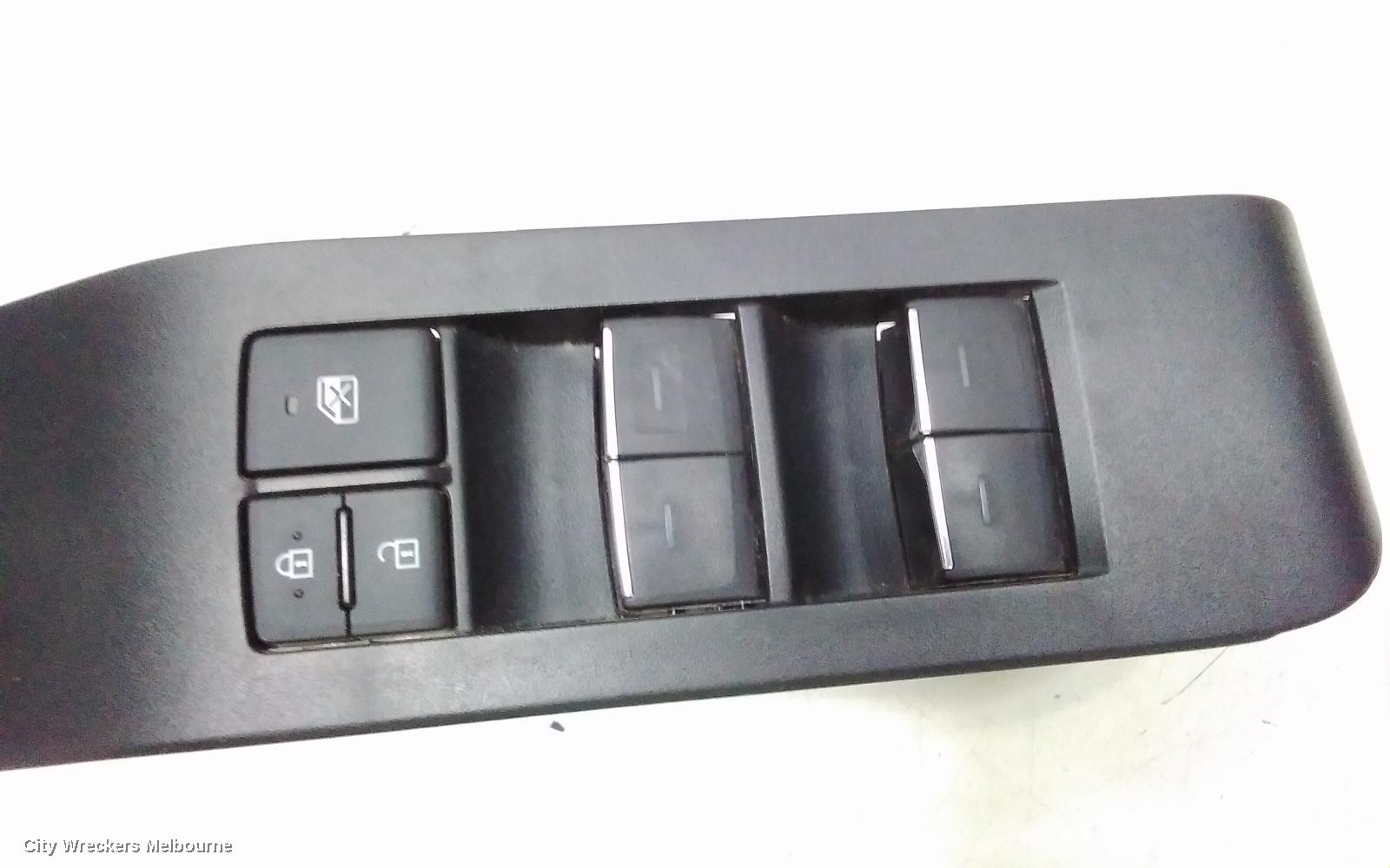 TOYOTA KLUGER PWR DR WIND SWITCH, XU70 SERIES, RH FRONT (MASTER SWITCH), BLACK EDGE TYPE, 03/2021 ONWARDS