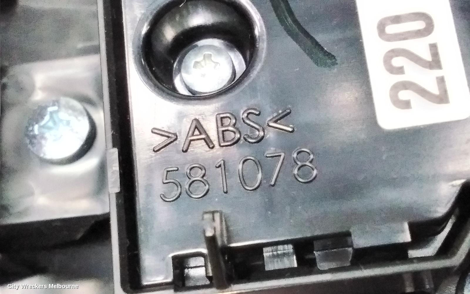 TOYOTA KLUGER PWR DR WIND SWITCH, XU70 SERIES, RH FRONT (MASTER SWITCH), BLACK EDGE TYPE, 03/2021 ONWARDS