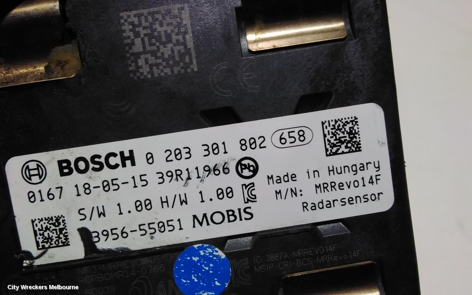 HYUNDAI VELOSTER, JS, 09/2019 - 07/2021, BOSCH DISTANCE RADAR SENSO: 93331
