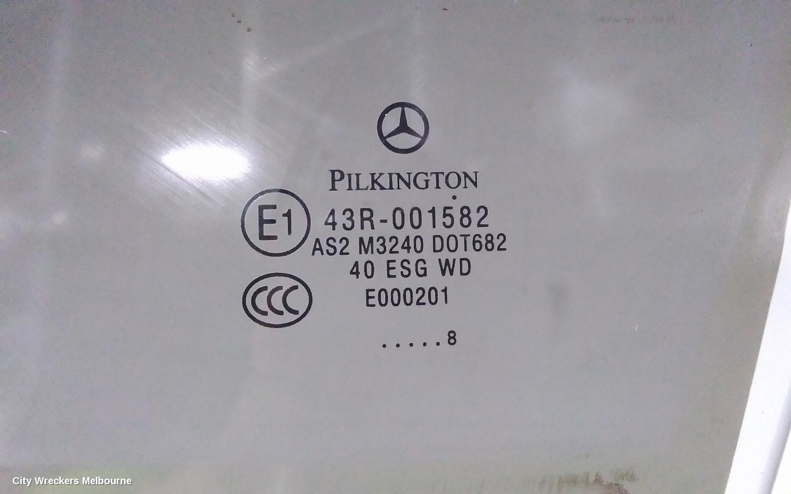 MERCEDES C CLASS LEFT FRONT DOOR WINDOW, W204/S204, 07/2007 - 05/2011