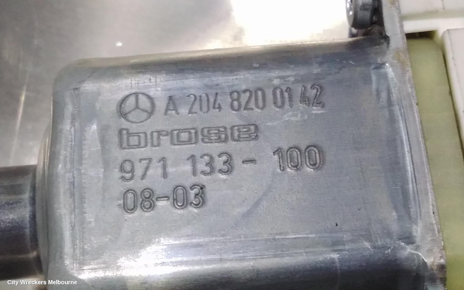 MERCEDES C CLASS LEFT FRONT WINDOW REG/MOTOR, W204, DOOR REG AND MOTOR ASSY, 07/2007 - 04/2011