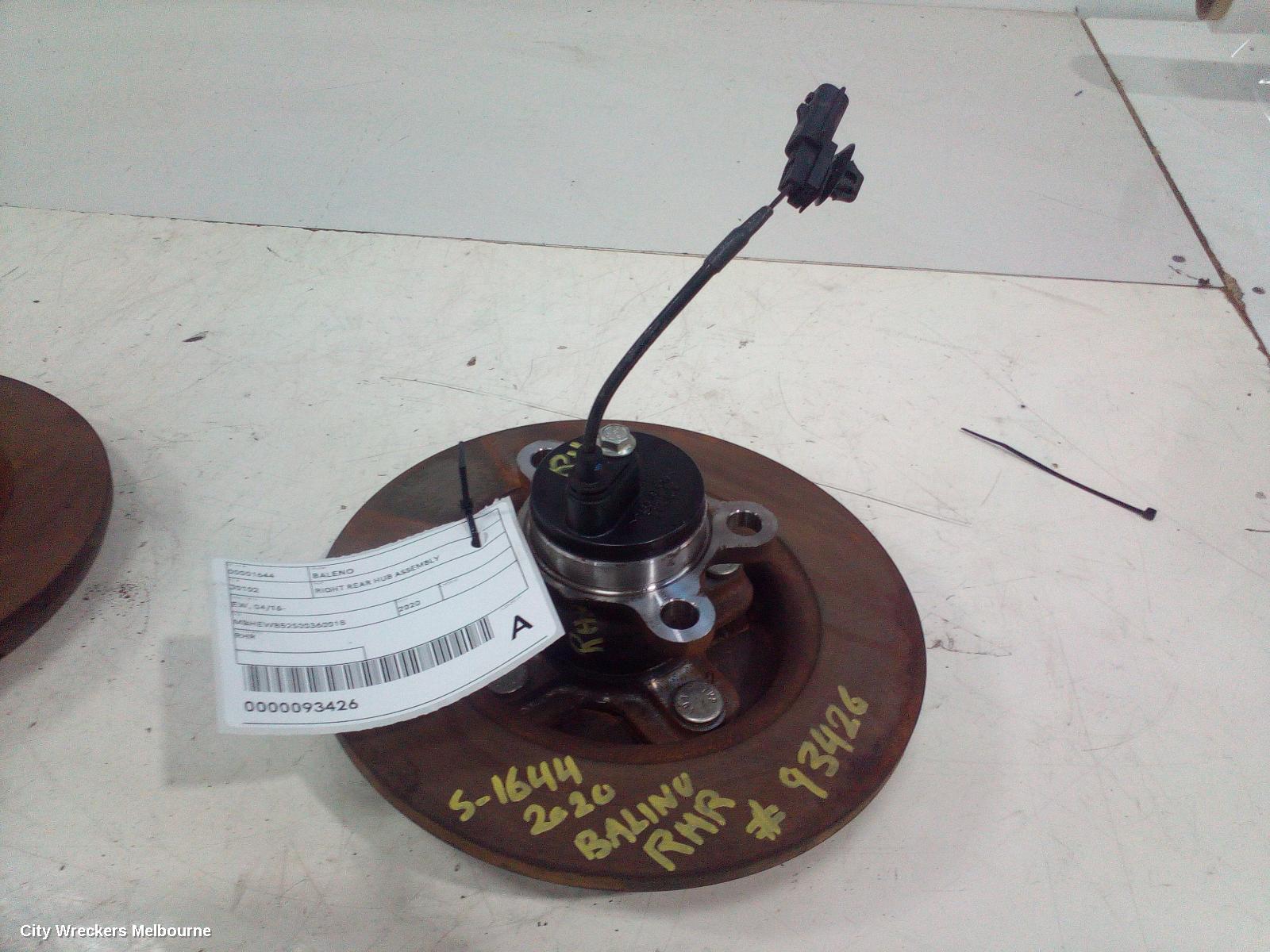 SUZUKI BALENO RIGHT REAR HUB ASSEMBLY, EW, 04/2016 - 12/2022