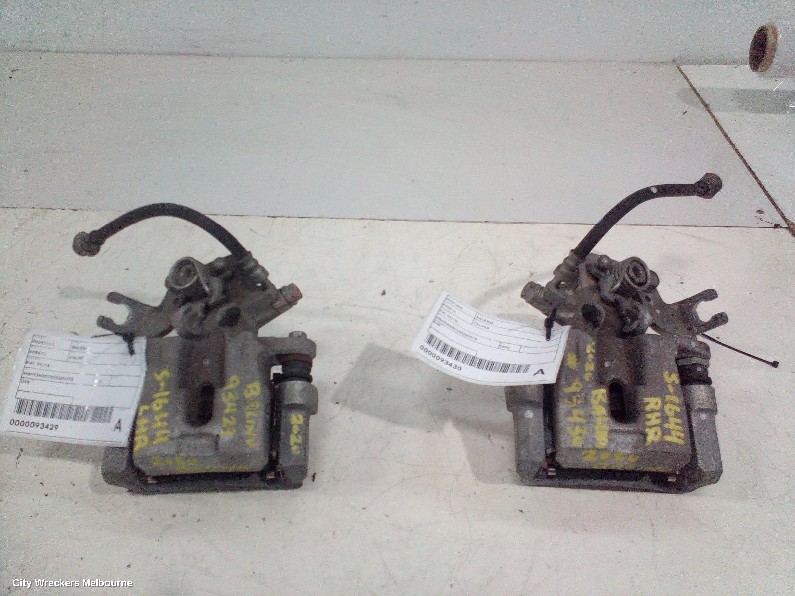 SUZUKI BALENO CALIPER, LH REAR, EW, 04/2016 ONWARDS