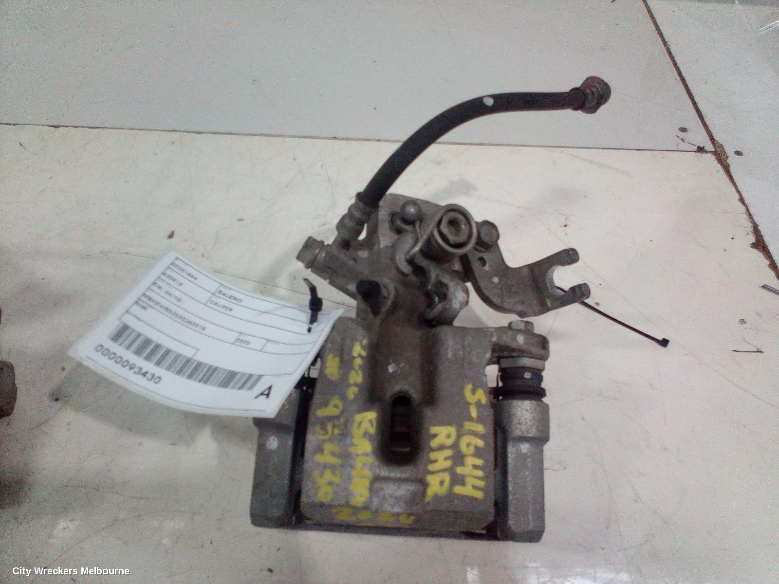 SUZUKI BALENO CALIPER, RH REAR, EW, 04/2016 ONWARDS