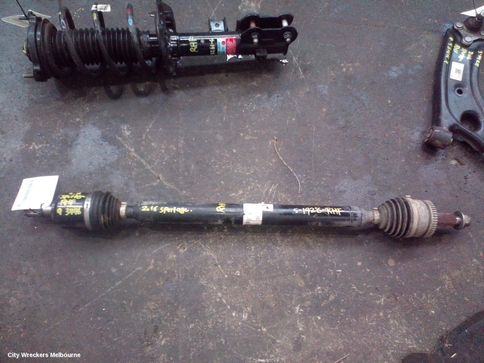 KIA SPORTAGE RIGHT DRIVESHAFT, FRONT, PETROL, 2.0, QL, 10/2015 - 08/2021