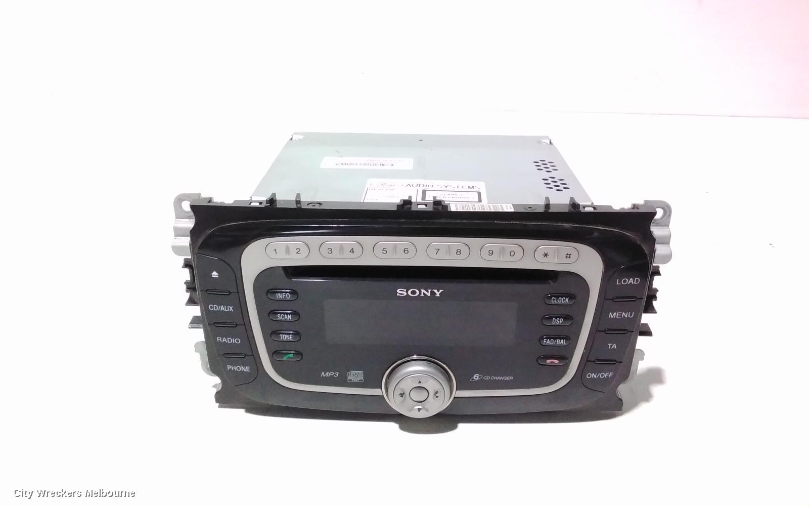 FORD MONDEO RADIO/CD/DVD/SAT/TV, 6 DISC CD STACKER, SONY, MA-MC, 10/2007 - 12/2014
