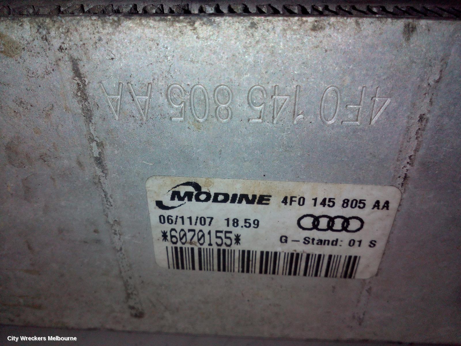 AUDI A6 INTERCOOLER, PETROL, 2.0, BPJ CODE, C6/4F, 09/2006 - 06/2011