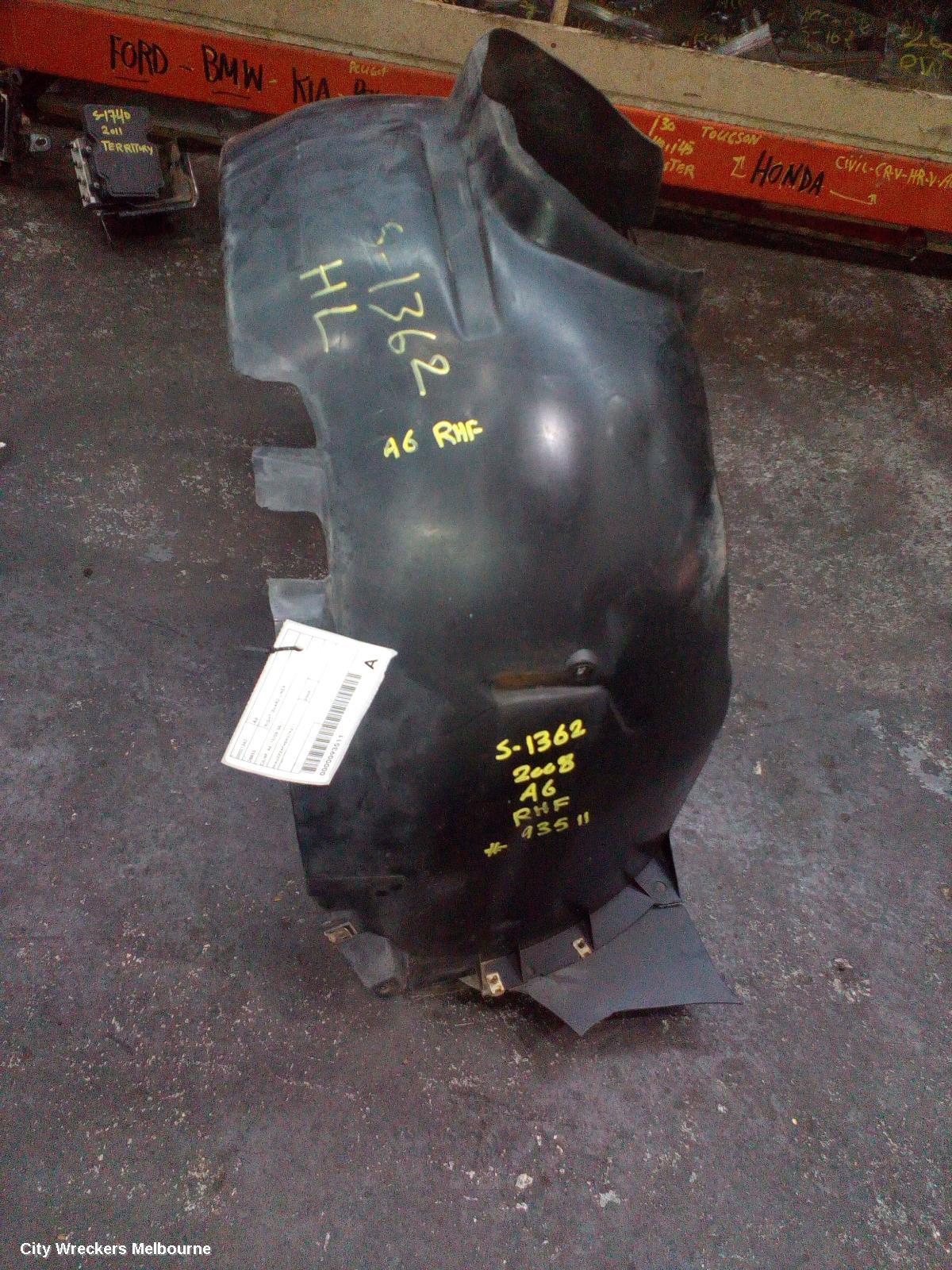 AUDI A6 RIGHT GUARD LINER, C6/4F, A6, 10/2008 - 06/2011