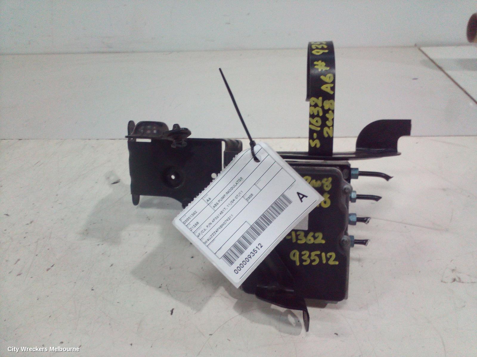 AUDI A6 ABS PUMP/MODULATOR, 4F/C6, P/N 4F0614517, 11/2004 - 07/2011