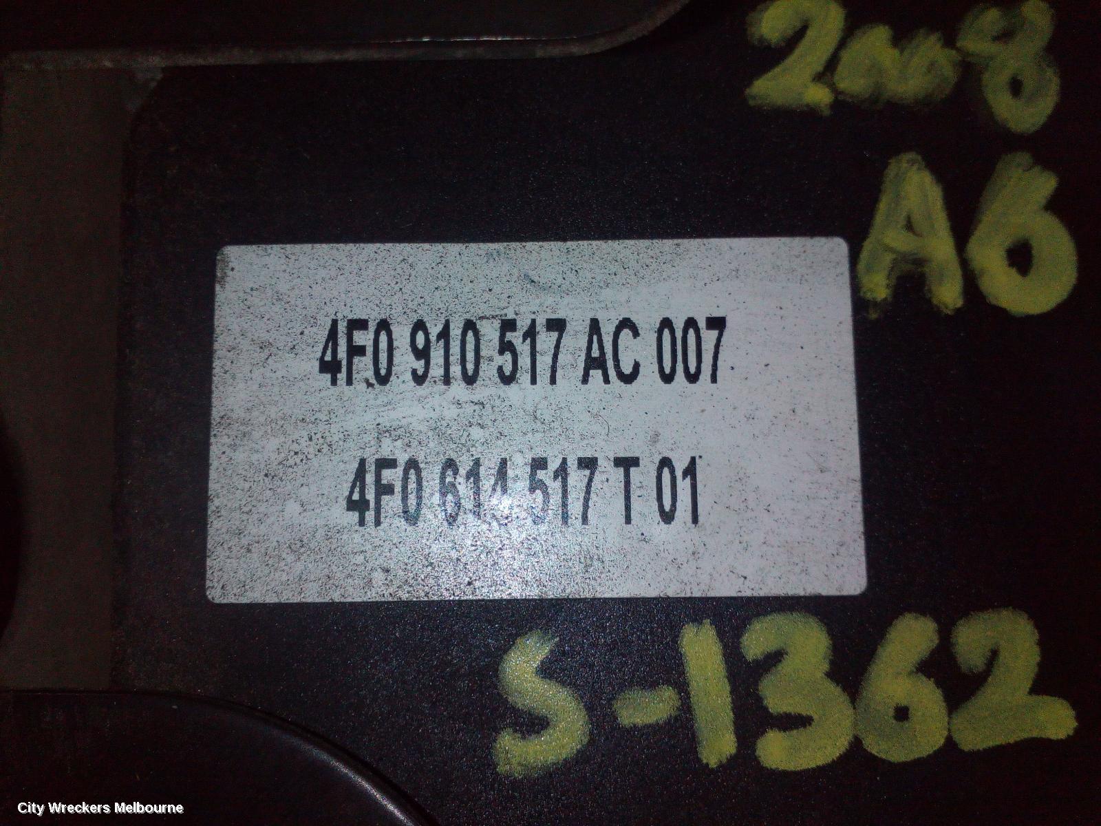 AUDI A6 ABS PUMP/MODULATOR, 4F/C6, P/N 4F0614517, 11/2004 - 07/2011