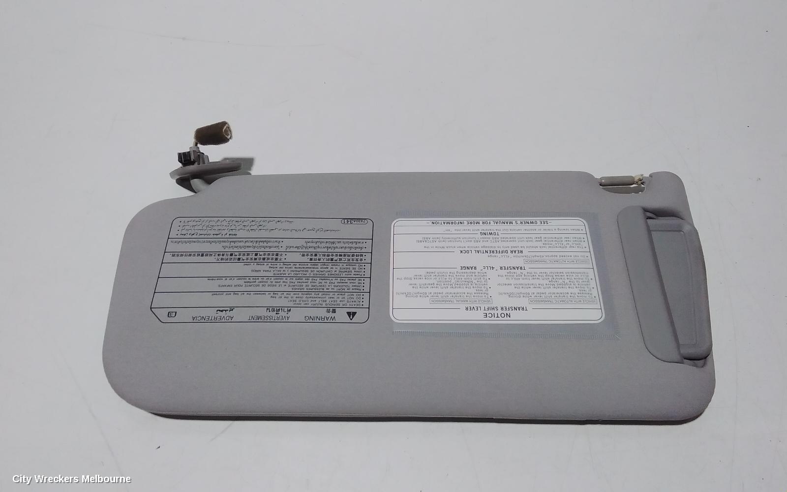 MITSUBISHI PAJERO SUNVISOR, NS-NW, RH SIDE, 11/2006 ONWARDS