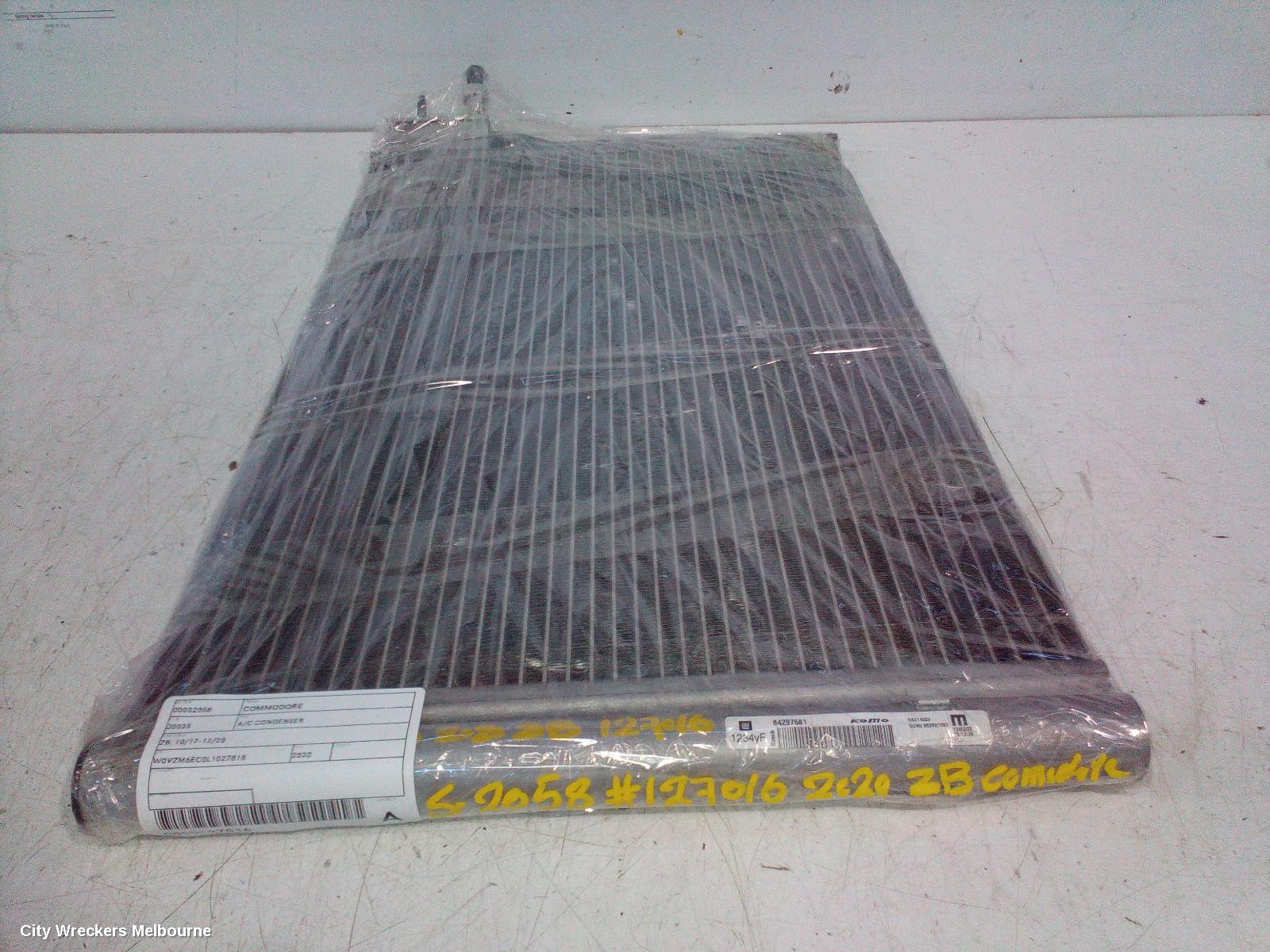 HOLDEN COMMODORE A/C CONDENSER, ZB, 10/2017 - 12/2020