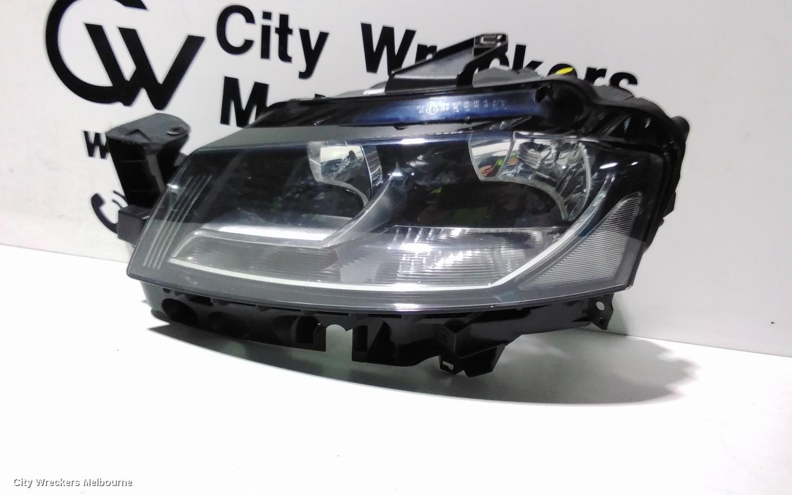 AUDI A3 LEFT HEADLAMP, A3, 8P, HALOGEN TYPE, 07/2008 - 04/2013