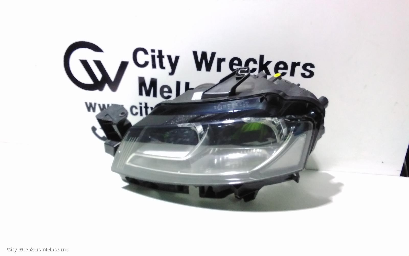 AUDI A3 LEFT HEADLAMP, A3, 8P, HALOGEN TYPE, 07/2008 - 04/2013