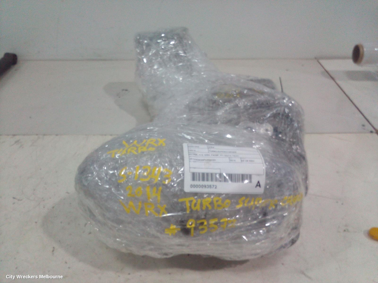 SUBARU WRX TURBO SUPERCHARGER, PETROL, 2.0, WRX, FA20F, V1, 03/2014 - 10/2021